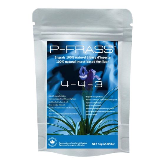 Engrais P-Frass 4-4-3 100% naturel à base d'insectes, 400 g