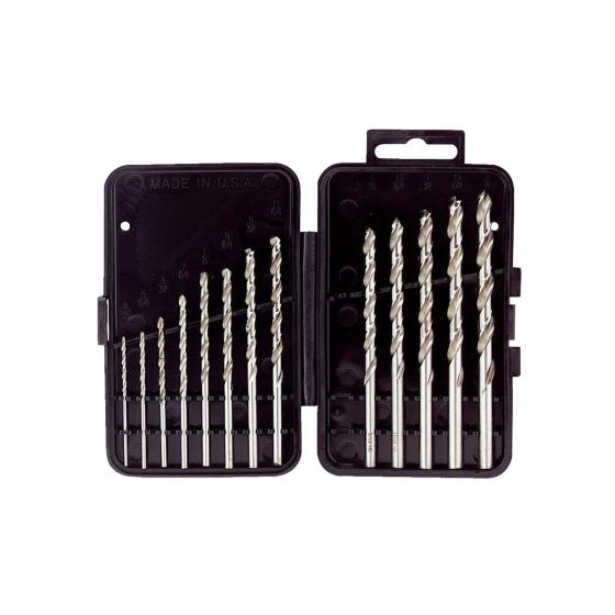 High-Speed Steel Drill Bit Set - 13 Pieces