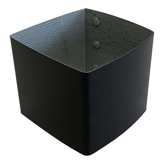 Gutter Connector Only - Galvanized Steel - Black