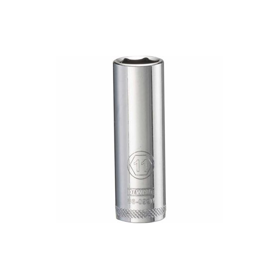 Douille 11 mm, 6 pans, longue, à prise 1/4"