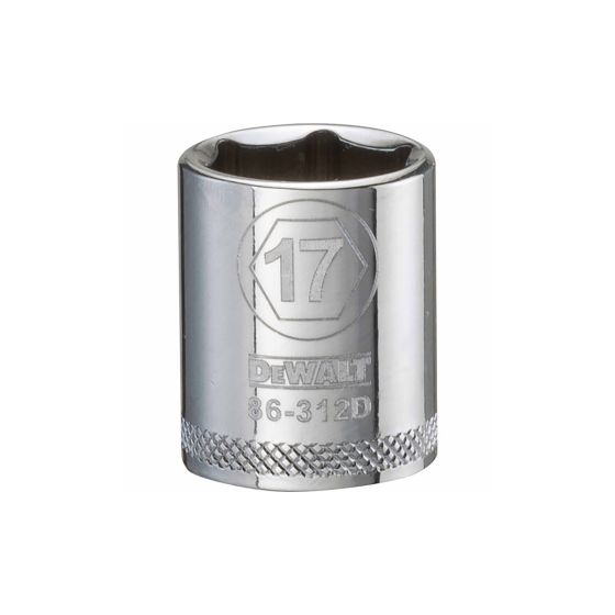 17 mm - 6 Point Short 3/8" Drive Socket