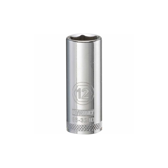 Douille 12 mm, 6 pans, longue, à prise 3/8"