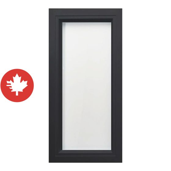 Fenêtre de cabanon, noir, 17" x 35" x 2.5"