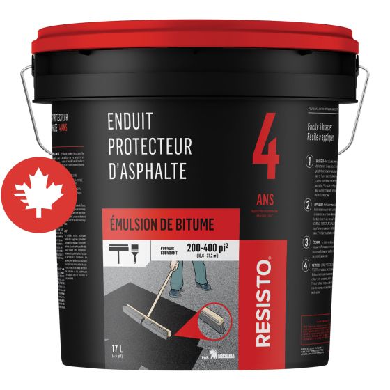 Enduit protecteur d'asphalte, 4 ans, 17 l