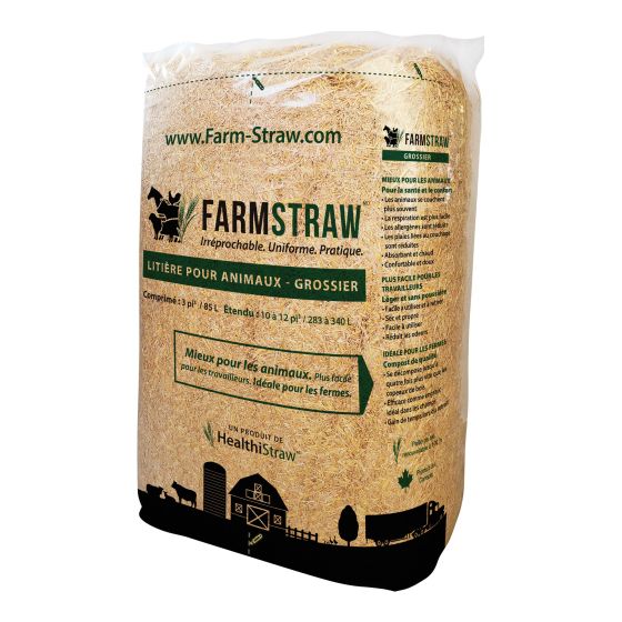 Coarse Straw Bedding for Animals, 3 cu. ft.