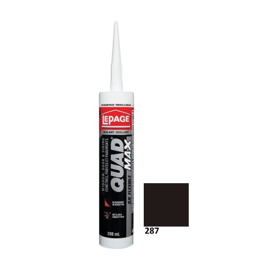 QUAD MAX Window, Door & Siding Sealant - Dark Roast - 280 ml