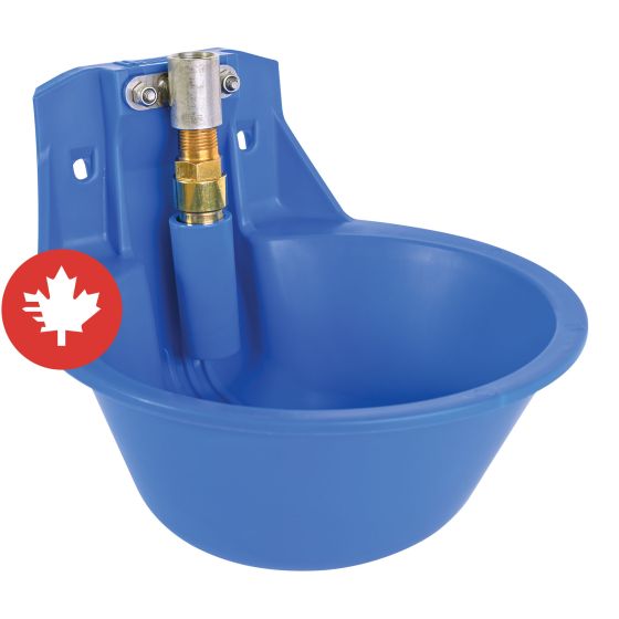 Abreuvoir à vache Super Flow, en plastique bleu, 22 lpm