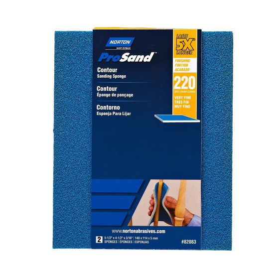 ProSand Contour Sand Pad -  4 1/2" x 5 1/2" - Grit 220 - 2/Pkg