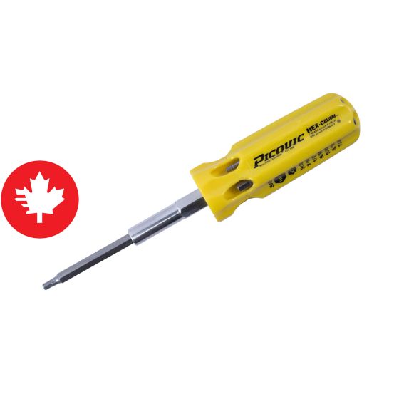 Tournevis SAE Hex-Calibre, 7 embouts