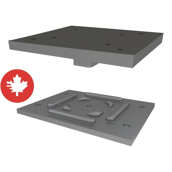 Structural Column Plate Kit - 7″ x 7″ x 1/2″