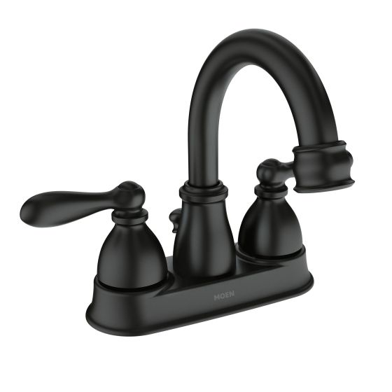 Robinet Lavabo Caldwell, 2 poignées, noir mat, entraxe de 4"