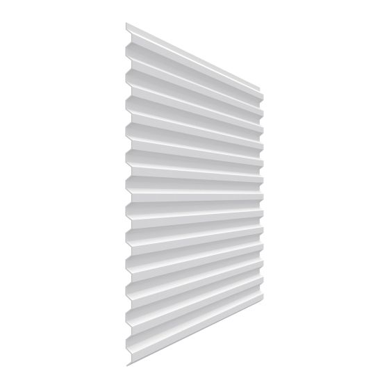 Panneau en PVC ondulé Trusscore RibCore, blanc, 38" x 20' 4"