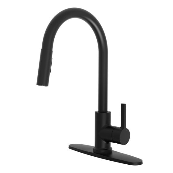 Robinet d'évier Allie, noir mat