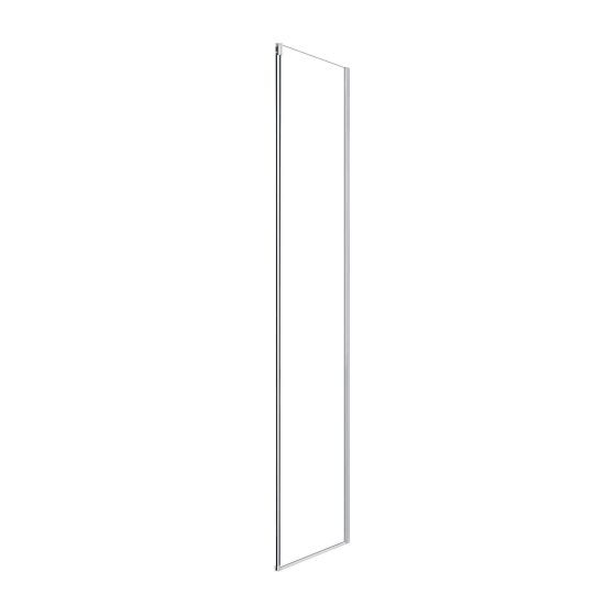 Panneau de retour de douche, Camilla, verre clair, 32" x 78,74", chrome