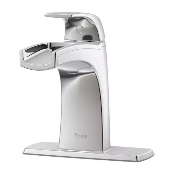 Robinet de lavabo Karci, 1 manette, chrome poli, entraxe de 4"