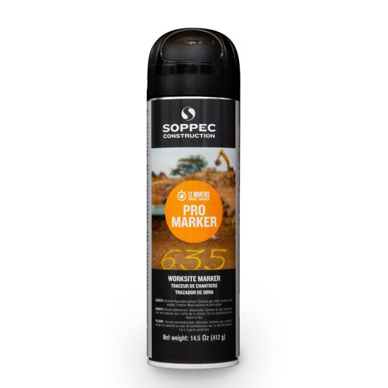 PRO MARKER Non Fluorescent Worksite Marking Paint - Black - 412 g