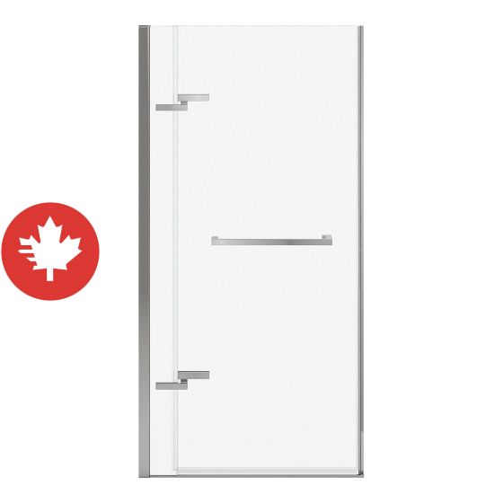 Porte de douche pivotante,  Reveal Sleek, 56-59" x 71 1/2", verre clair, chrome