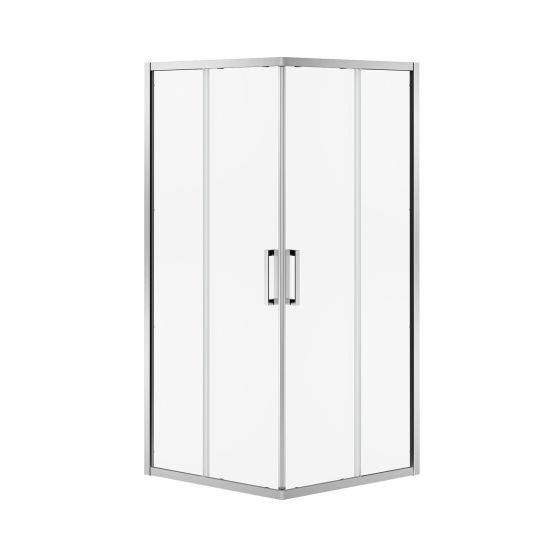 Porte de douche, Radia, coulissante, chrome, 36" x 36" x 71 1/2"