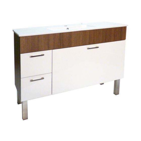 Vanity and Sink - Mirage - 3 Drawers - White Wood - 48" x 30"