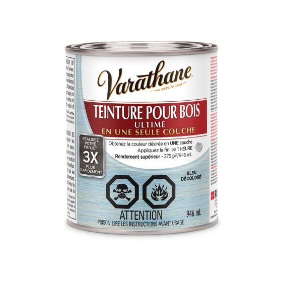 Teinture pour bois ultime, Bleu décoloré, 946 ml