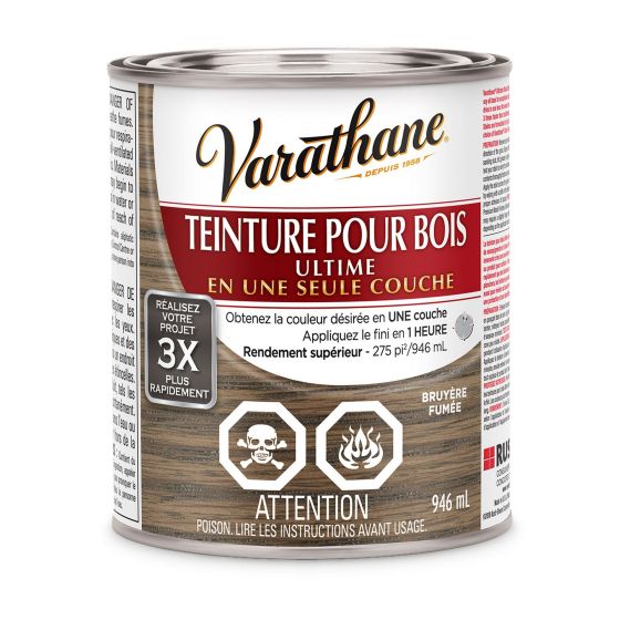 Teinture pour bois ultime, Bruyère fumée, 946 ml