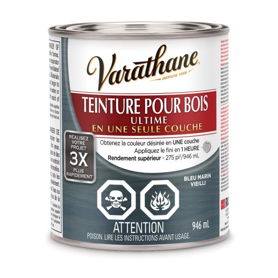 Teinture pour bois ultime, Bleu marin vieilli, 946 ml