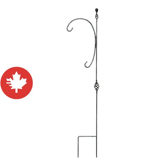 Shepherd Hook - Venetian Model - 64" - Black