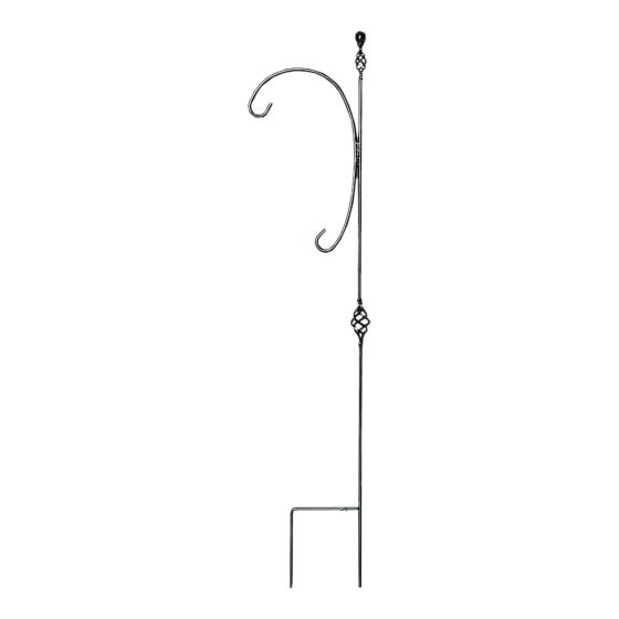 Shepherd Hook - Venetian Model - 64" - Black