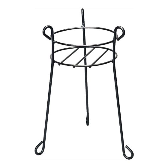 Round Support for Indoor or Outdoor Plant - 21" x 10" - Black