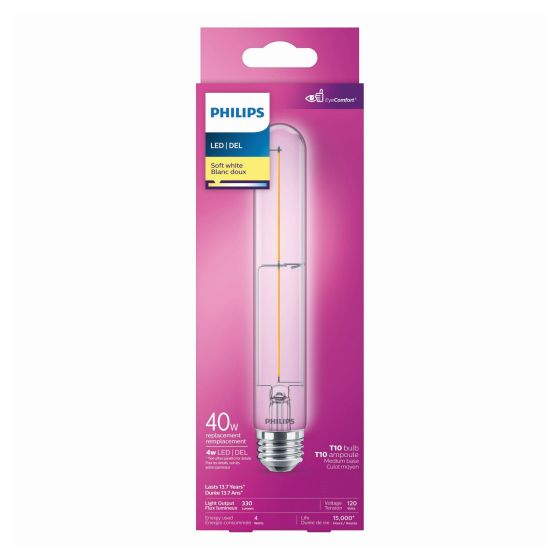 Ampoule DELT10 à filament en verre, 40 W, blanc doux