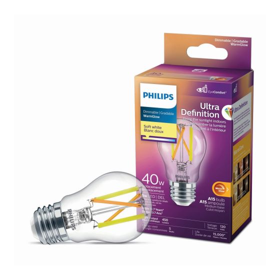 WarmGlow LED A15 Bulb - 40 W - Soft White