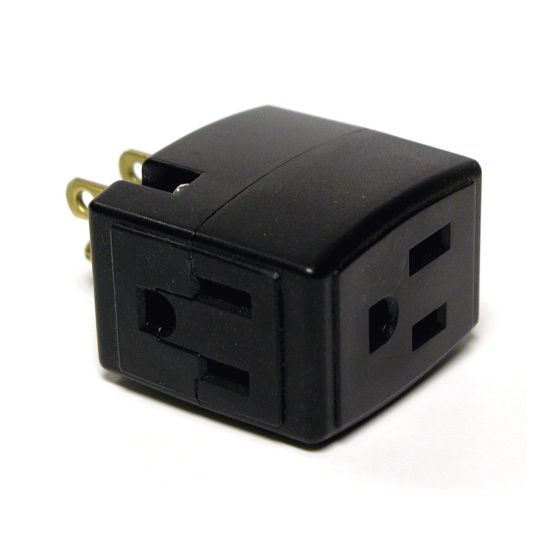 Cube Tap - 3 Wires - Black - 15 A