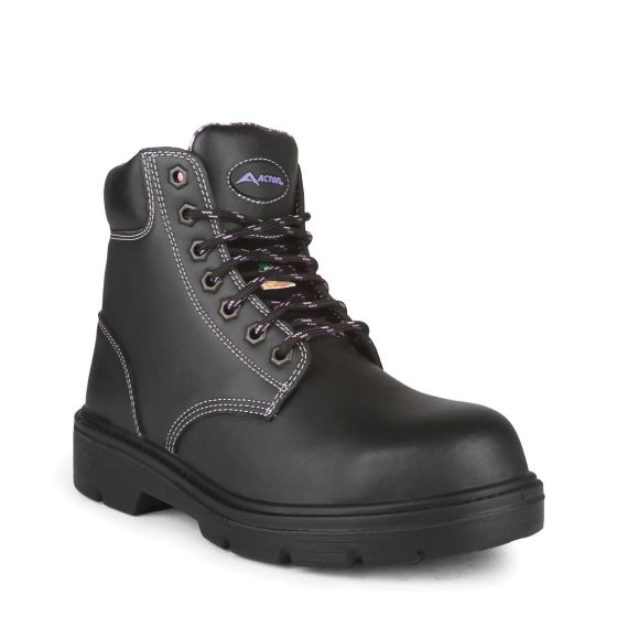 Bottes de travail 5" en cuir pour femmes, Prolady, noir, grandeur 6