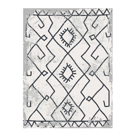 Tapis décoratif Vintage Hope, 4' x 6'