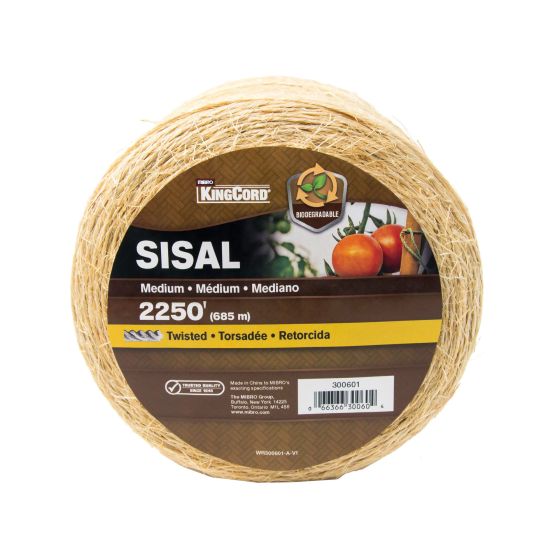 Sisal Twisted Twine Rope - Natural - Medium x 2,250'