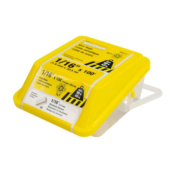 Aircraft Cable - Galvanised Steel - 7 x 7 - 1/16" x 100'