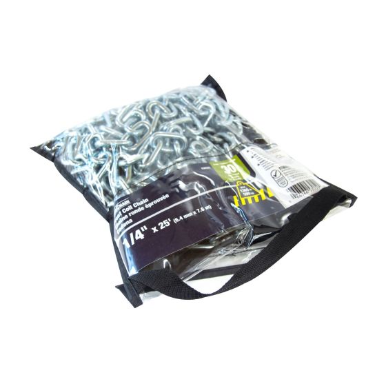 Grade 30 Chain - Zinc Plated - 1/4" x 25'