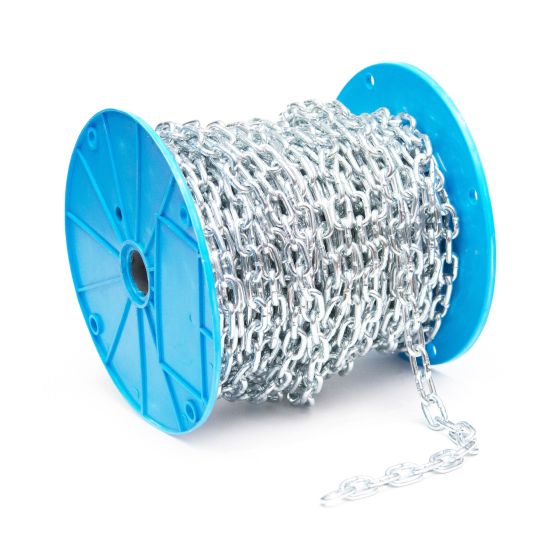 Straight Link Machine Chain - #2 - Zinc - 5/32" x 98'