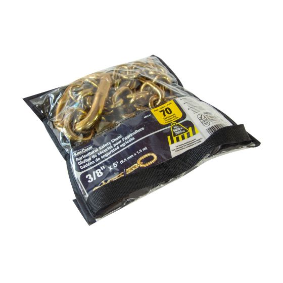Grade 70 Self-Colored Tractor Safety Chain - 3/8" x 5' - Natural