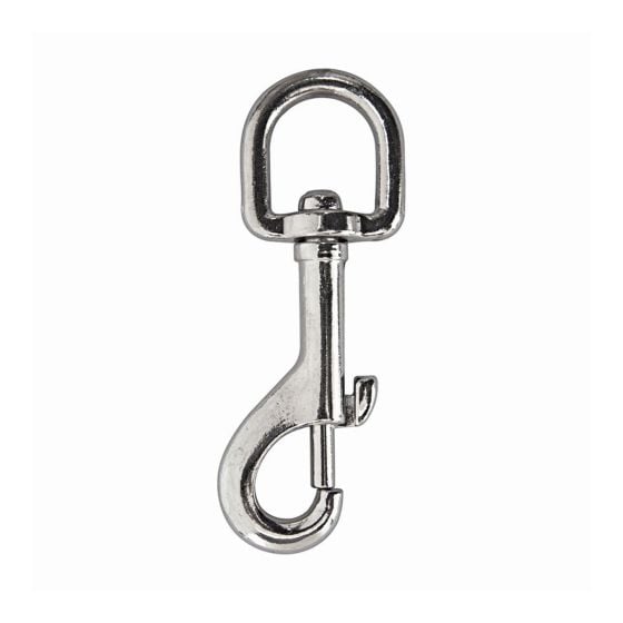 Round Swivel Bolt Snap - Nickel - 3/4"
