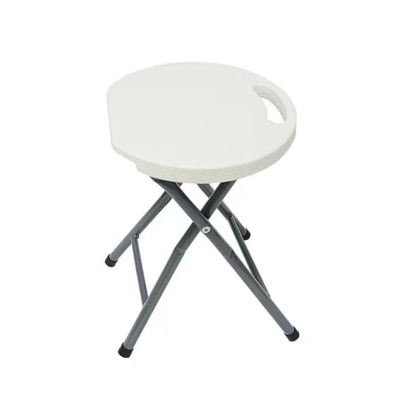Tabouret pliant, blanc