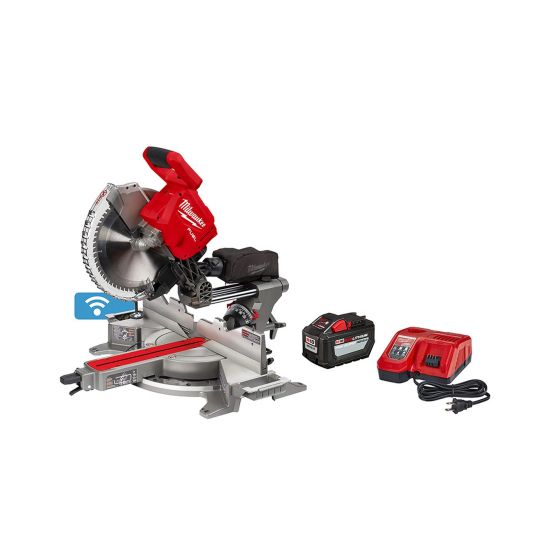 M18 FUEL 18 V Lithium-Ion Brushless Cordless 12" Dual Bevel Sliding Compound Miter Saw Kit
