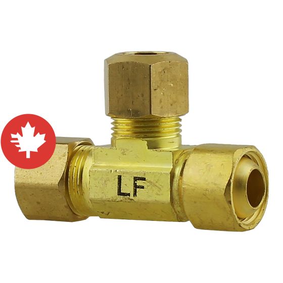 Adaptateur de valve à pression, laiton sans plomb, 3/8" x 1/4"