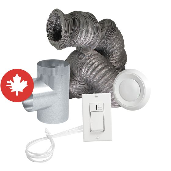 Optional Bathroom Installation Kit for Air Exchanger HRV110 & ERV130