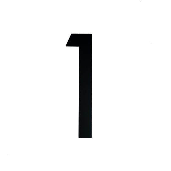 Black Contemporary 9" House Number - 1