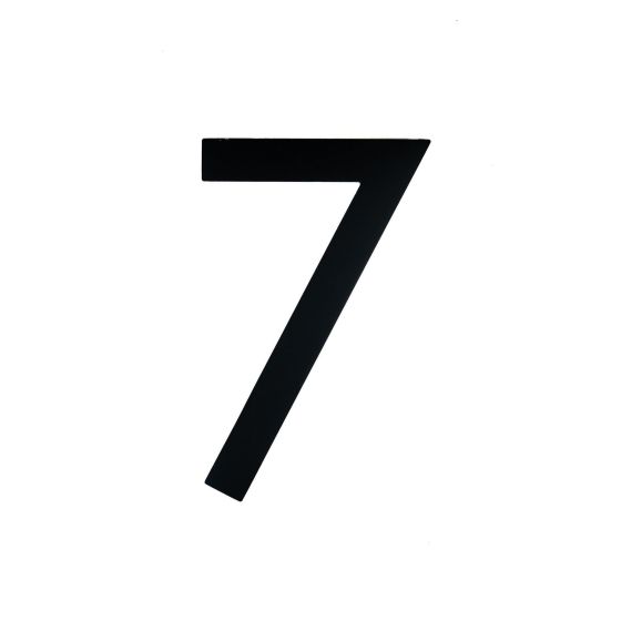 Black Contemporary 9" House Number - 7