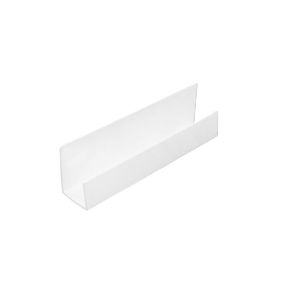 Moulure en J-TRIM, PVC, 3/8" x 8', blanc