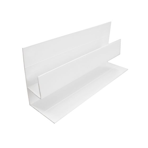 Moulure en F pour coin intérieur, PVC, 10', blanc