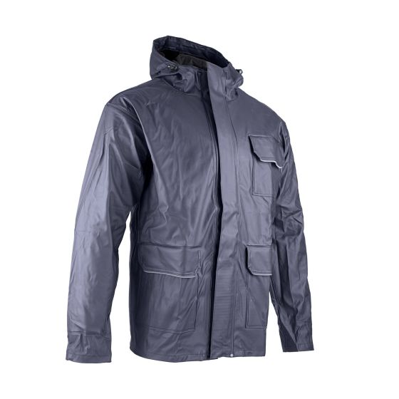 Veste de pluie, Orage, Gamme «PRO», en semi-PU imperméable, grandeur 6/XX-grand, marine