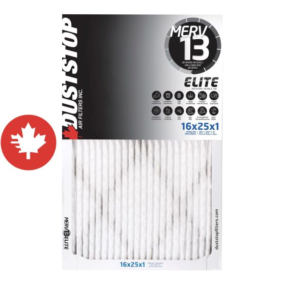 Filtre à fournaise antiallergène, 1" x 16" x 25"